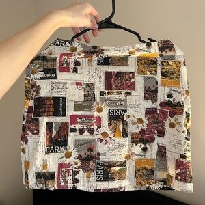 Urban Outfitters Printed Floral Mini Skirt
